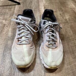 On Cloudflow Running Shoes Mens Size 12 Gray Green Road CloudTec Sneakers